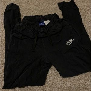 black nike sweatpants size S